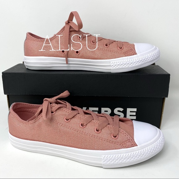 Converse Ctas Low Top Canvas Rust Pink K/W - Picture 5 of 10